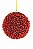 Bola Decorativa Natalina Vermelha 8cm - Imagem 1
