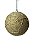 Bola Decorativa Natalina Nude 8cm c/3 - Imagem 1