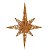 Estrela Dourada em Metal - Imagem 1