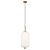 PENDENTE TRES DOURADO E BRANCO 1XE27 40W BELLA ILUMINAÇAO - Imagem 1