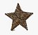 Estrela Ponteira Decorativa Natural com Led 30cm - Imagem 1