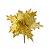 Poinsetia Decor dourada c/cabo curto 27cm - Imagem 1