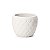CACHEPOT EM CIMENTO BRANCO COM DETALHES ELEVADOS M - Imagem 1