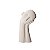 ESCULTURA FACE EM POLIRESINA BRANCA DECORATIVA - Imagem 1