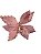 Flor Decorativa Poinsetia Rosa 21cm - Imagem 2