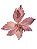 Flor Decorativa Poinsetia Rosa 21cm - Imagem 1