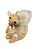 Esquilo com rabo peludo e colar de folhas 22cm - Imagem 3