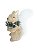 Esquilo Peludo com colar de guirlanda e pinhas - Imagem 1