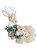 Rena com filhote Decorativa peluda com enfeites e galhos 41cm - Imagem 1
