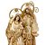 Sagrada Familia em resina e tecido dourada e nude 29cm - Imagem 2