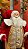 Papai Noel Decorativo Vermelho Branco e Dourado 120cm - Imagem 5