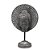 ESCULTURA CABECA DE BUDA DECOR COM BASE ESTILO BRONZE ANTIGO - Imagem 2