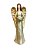 Anjo em Resina com Castiçal Dourado 35cm - Imagem 1