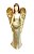 Anjo em Resina com Castiçal Dourado 19cm - Imagem 2