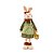 Coelha de Pascoa com cesto em Pe e vestido Verde - Imagem 1