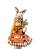 Coelha decorativa Sentada /cenouras no bolso 40cm - Imagem 2