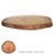 TABUA CORTE MADEIRA TECA TORA MULTIUSO (NATURAL) 45CM - Imagem 2