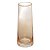Vaso de Vidro com Borda Dourada Âmbar Liz 27cm - Wolff - Imagem 1