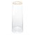 Vaso de Vidro com Borda Dourada Liz 27cm - Wolff - Imagem 1