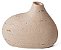 VASO EM POLIRESINA BEGE RUSTICO 9,5cm MART - Imagem 1