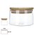 POTE VIDRO BOROSSILICATO 300ml TAMPA DE BAMBU - Imagem 1