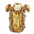 VASO MURANO DECORATIVO VIDRO AMBAR 18cm - Imagem 1