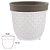 VASO CERAMICA BRANCO TRABALHADO 12cm DECORATIVO - Imagem 2