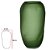 VASO DECORATIVO VIDRO VERDE 36cm ALTO PADRAO - Imagem 2