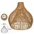 PENDENTE DECORATIVO RATTAN ROUVILLE (BEGE) 50CM - Imagem 2