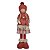 BONECO NATAL MENINA EM PE C/CORACAO (VERMELHO BEGE) 43cm - Imagem 1