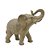 ESCULTURA ELEFANTE DE RESINA MARROM AMADEIRADO 20,5cm - Imagem 1