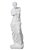 ESCULTURA DECOR POLIRESINA VENUS BRANCO 48cm - Imagem 1