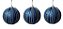 Bola Decorada Azul com detalhes em prata 10cm c/3 - Imagem 1