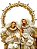 Sagrada Familia Decor Nude e Dourado em Resina e Tecido 34cm - Imagem 2
