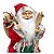 Papai Noel em Pe Vermelho com roupa e Ski 50cm - Imagem 2