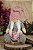 Boneco Mamae Noel Escandinava Sentada Decor Cute Rosa - Imagem 2