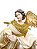 Escultura Decorativa Anjo Pendente Nude e Dourado 40cm - Imagem 3