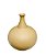 VASO LISO BOJUDO MOSTARDA 19,5CM - Imagem 1