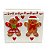 Porta Guardanapo Branco e Vermelho em Cerâmica Gingerbread - Imagem 1