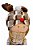 Boneca Natalina decor com gorro de Alce Sentada Marrom 48cm - Imagem 3