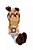 Boneca Natalina decor com gorro de Alce Sentada Marrom 48cm - Imagem 2