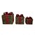 Trio de Caixa de Presente de Natal com Fita Xadrez Decorativa - Imagem 1
