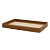 BANDEJA EM MDF REVESTIMENTO EM PU E LINHO CARAMELO MART 42cm - Imagem 1