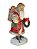 Escultura Papai Noel em Resina com cajado 20cm - Imagem 3