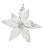 Flor Poinsetia Natalina Decorativa Branca 32cm - Imagem 2