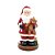 PAPAI NOEL C/ URSO EM RESINA VRM/BCO/MRR 18cm - Imagem 1