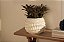 CACHEPOT EM CIMENTO OFF WHITE COM RANHURAS RUSTICO MART 32cm - Imagem 2