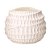CACHEPOT EM CIMENTO OFF WHITE COM RANHURAS RUSTICO MART 32cm - Imagem 1