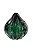 ESCULTURA GOTA VERDE DECORATIVA ESTILO MURANO 11,5cm - Imagem 1
