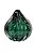 ESCULTURA GOTA VERDE DECORATIVA ESTILO MURANO 11,5cm - Imagem 2